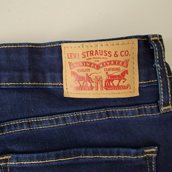 Levi's 711 Skinny Jeans Dark Wash Size 31 - Picture 8 of 14